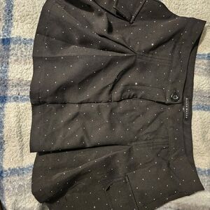 Black Dot Sparkly Beads Skort